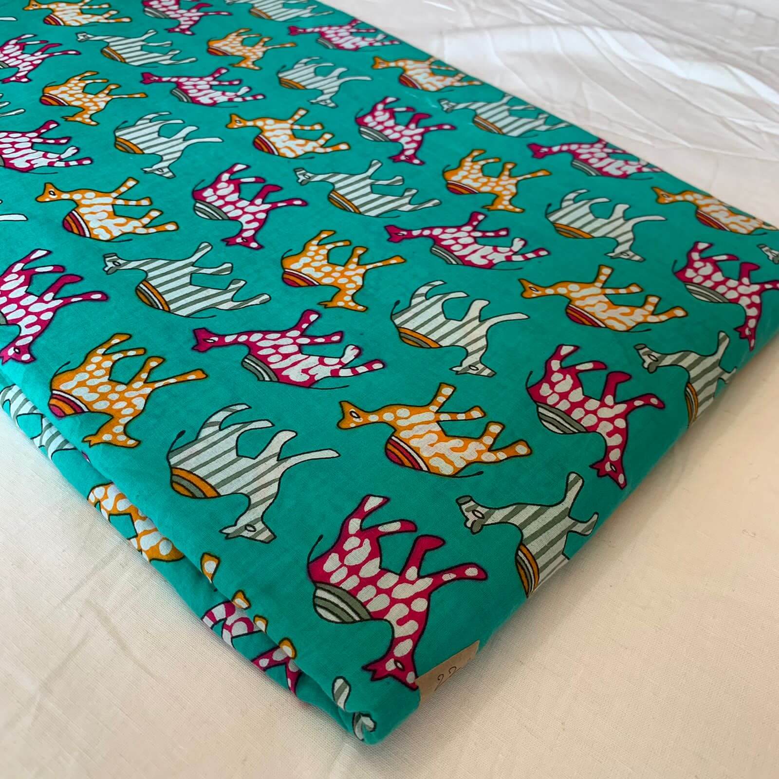 sanganeri hand block print fabric