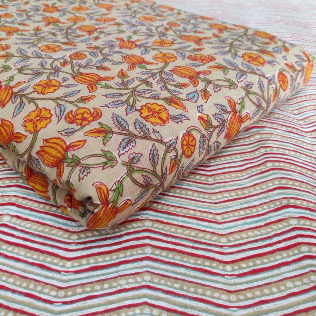 rainbow print cotton fabric