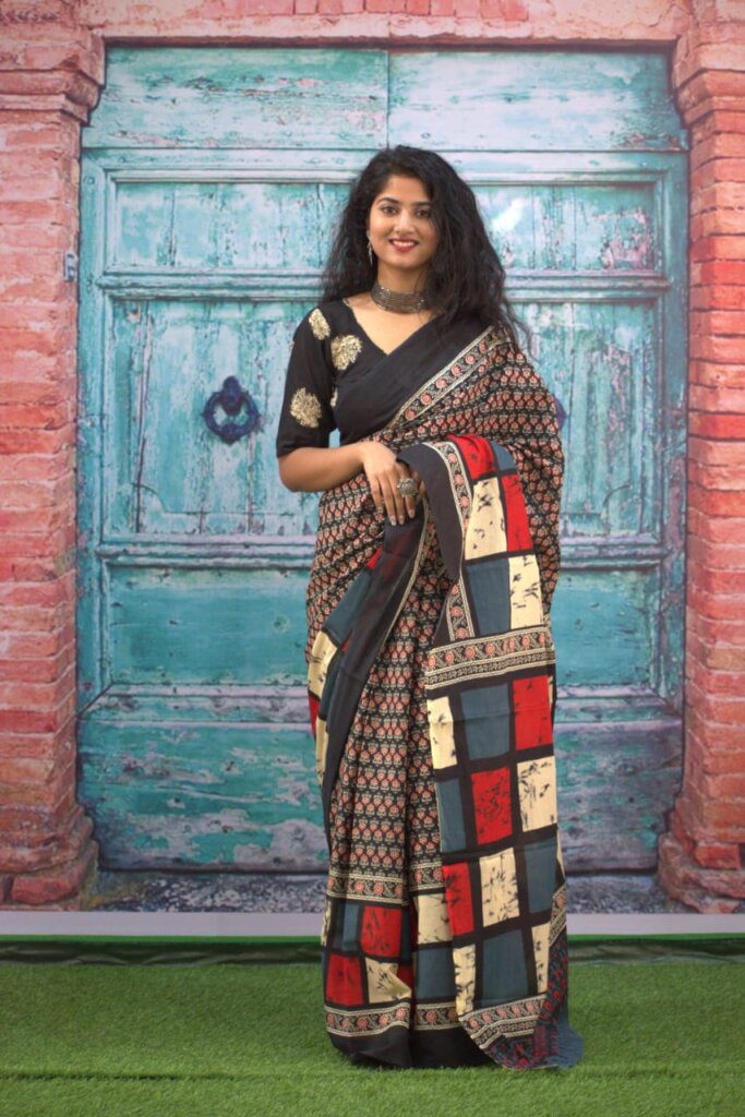 batik print cotton sarees online
