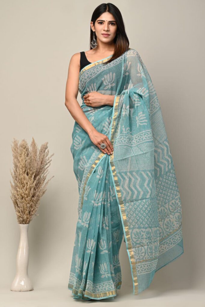 bandhani print cotton saree