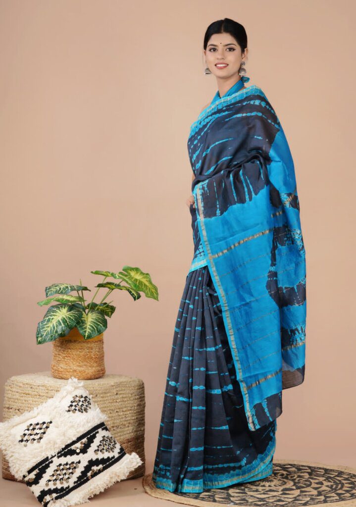 mulmul soft cotton sarees indigo kalamkari sarees
