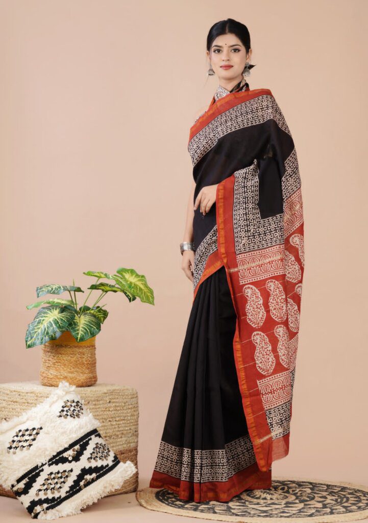 cotton printed saree with price