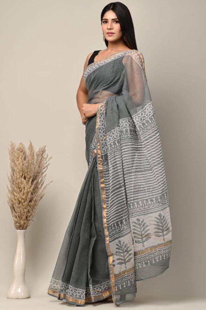 sanganeri print saree