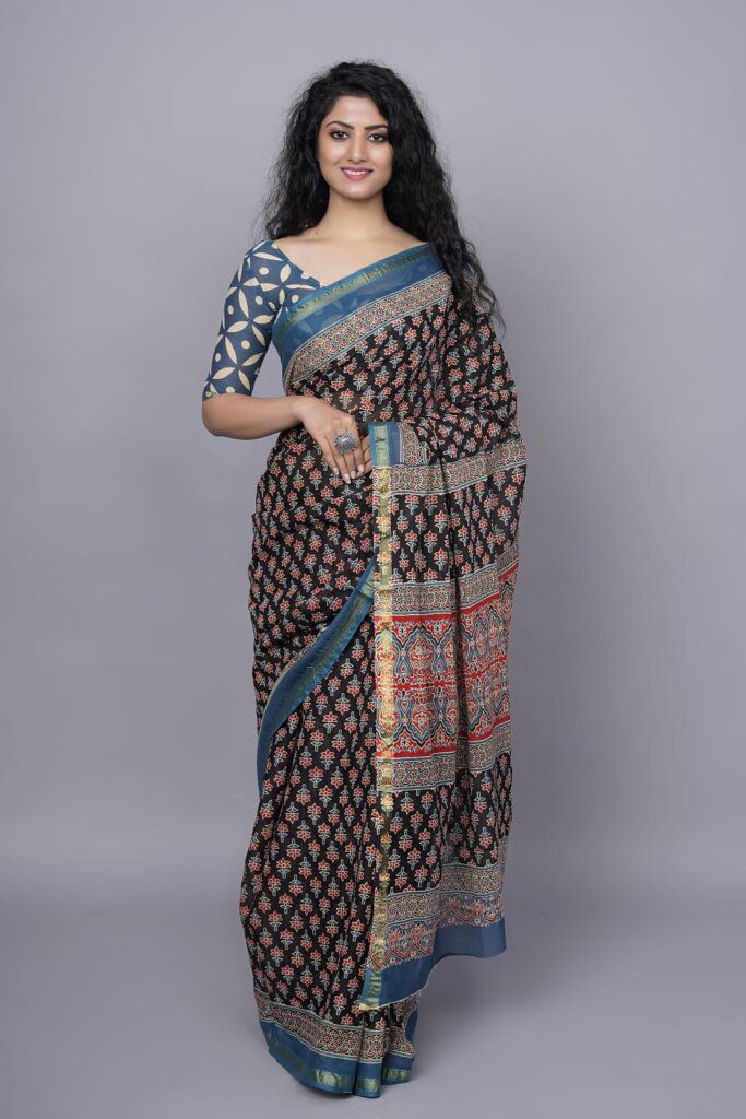 Pure Mulmul Cotton Printed Saree