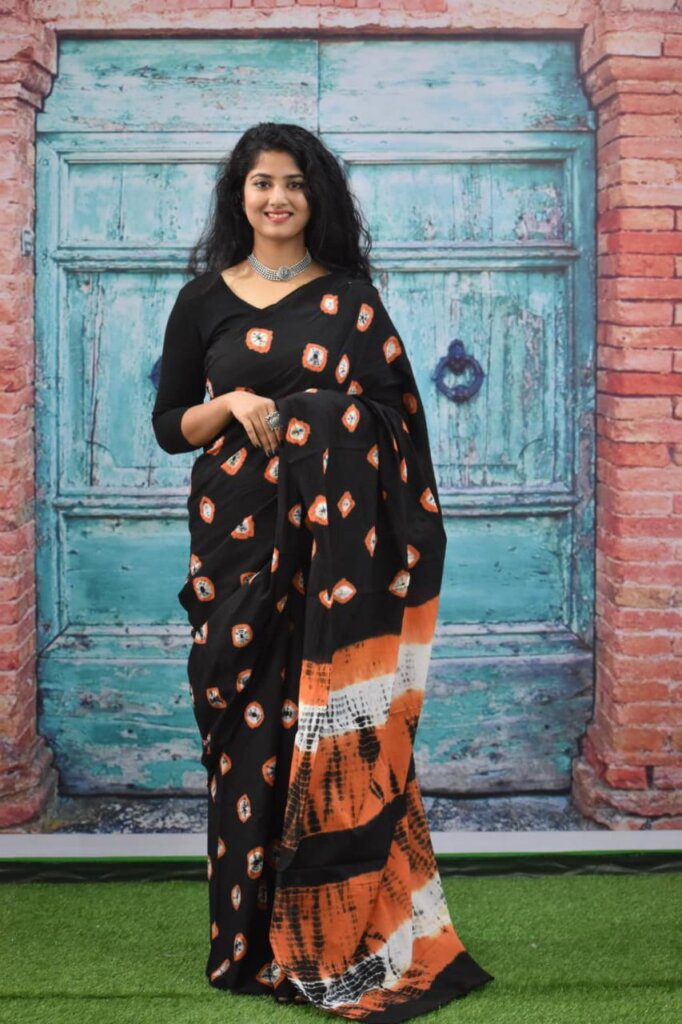 Hand Block Printed Saree