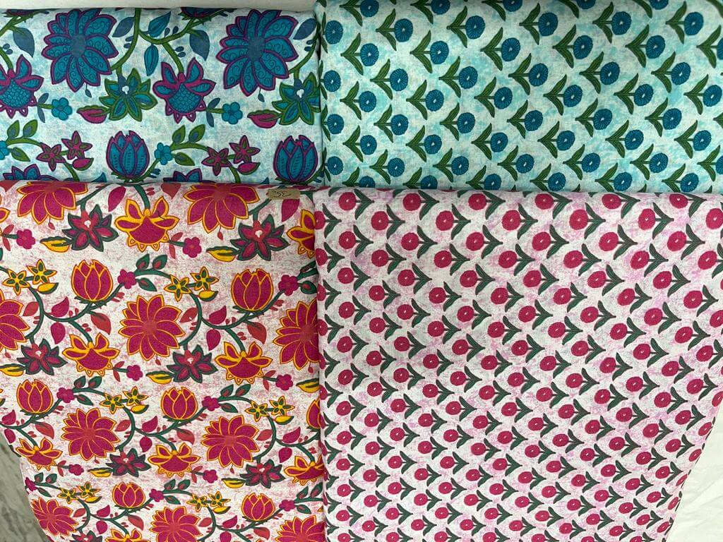 printed cotton shirt fabric