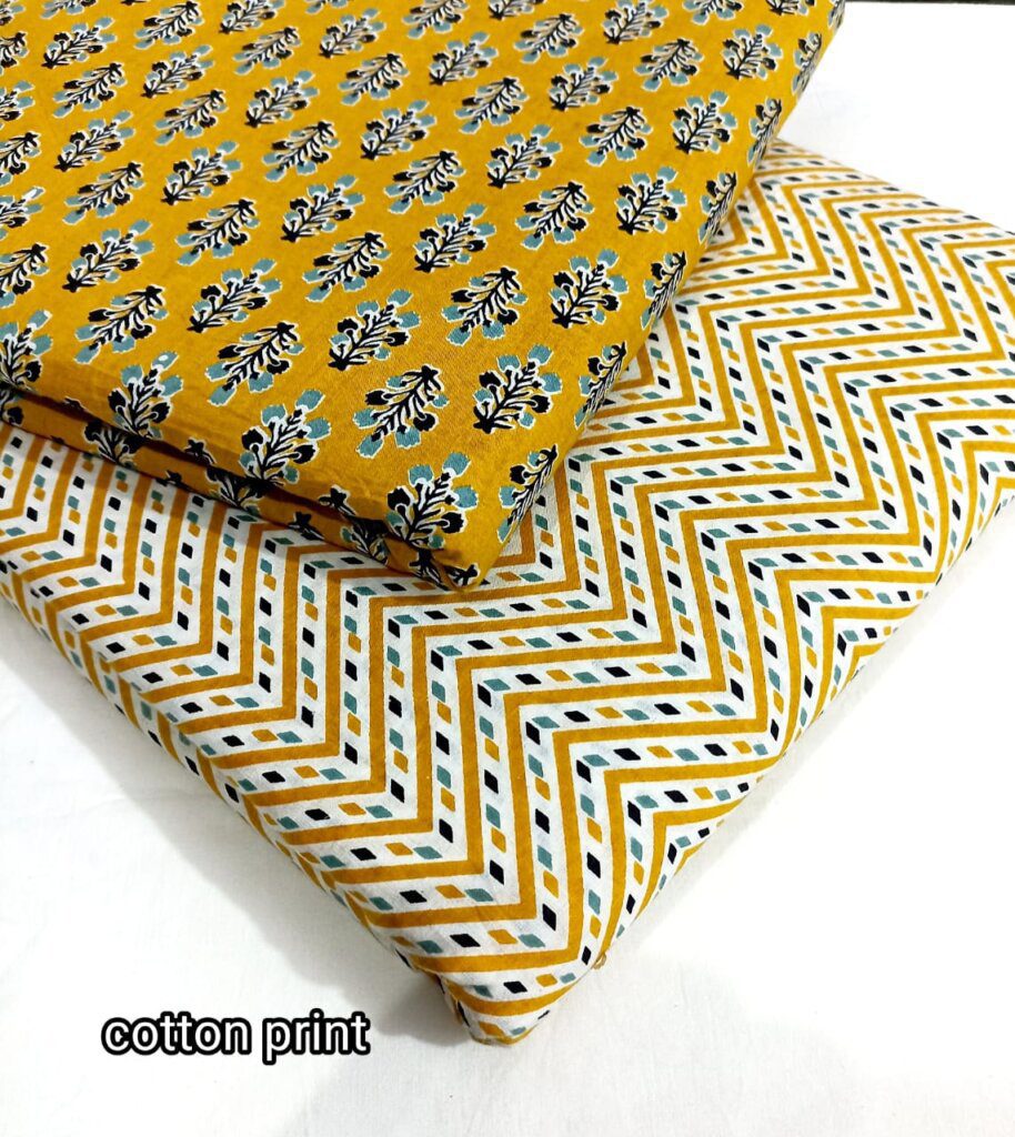 Ikat Print Cotton Fabric