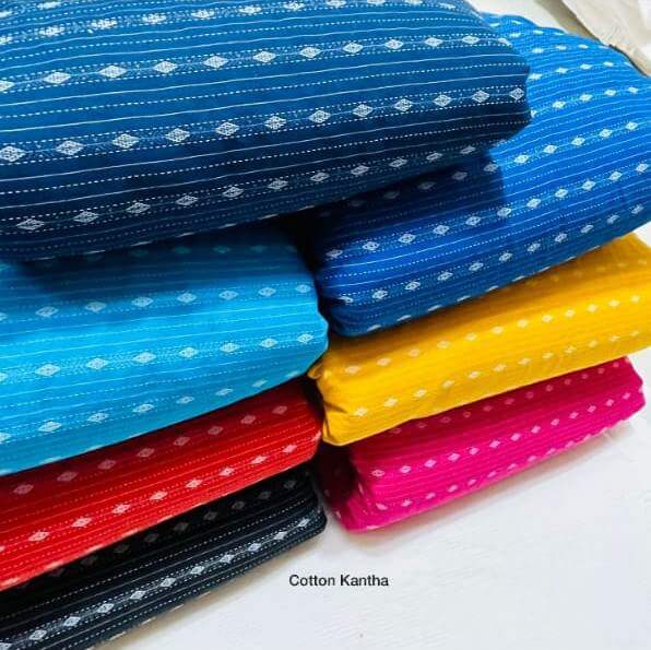 Cotton katha fabric